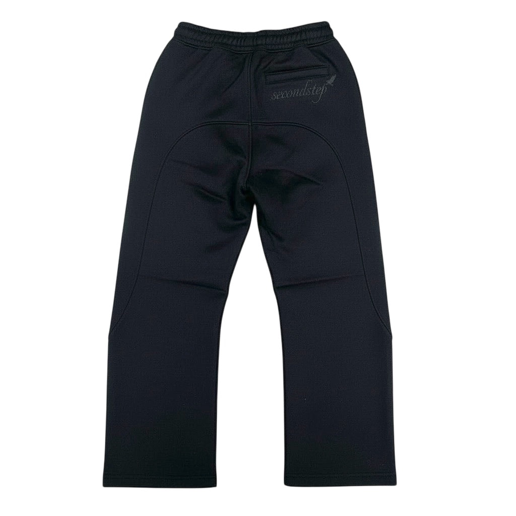 OPEN LEG JOGGER BLACK