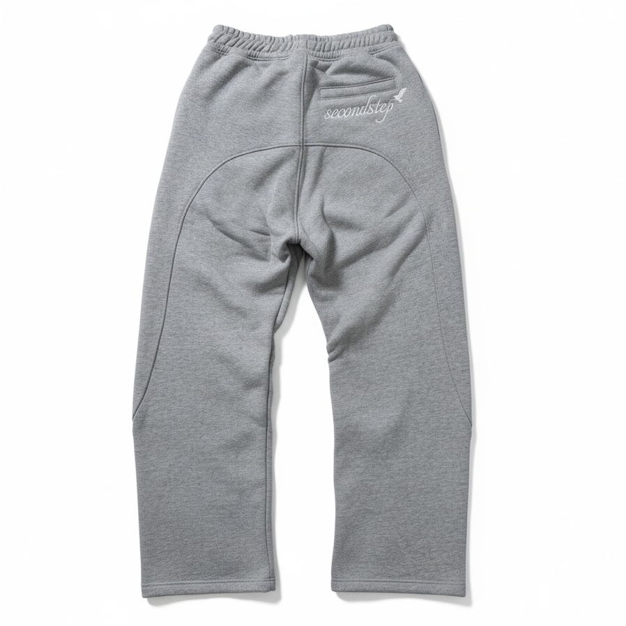 OPEN LEG JOGGER HEATHER GREY